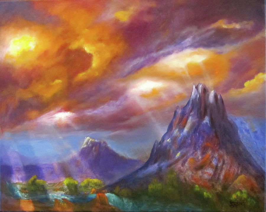 Before the Storm Painting by Sherry Strong