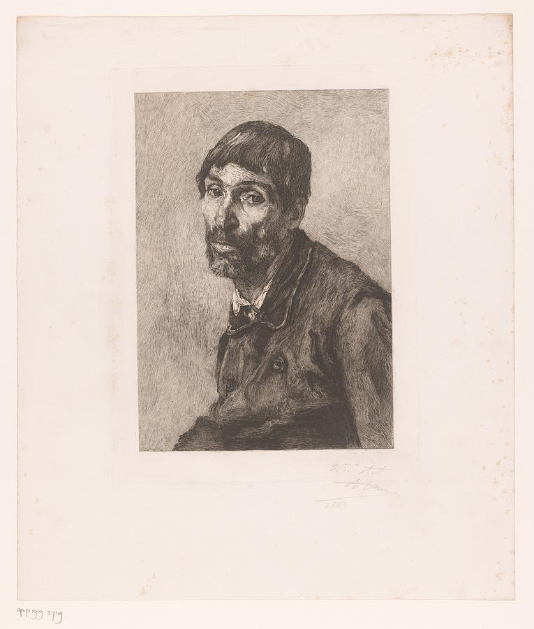 Beggar, Auguste Danse, after Emile Charles Wauters, 1884 Painting by ...