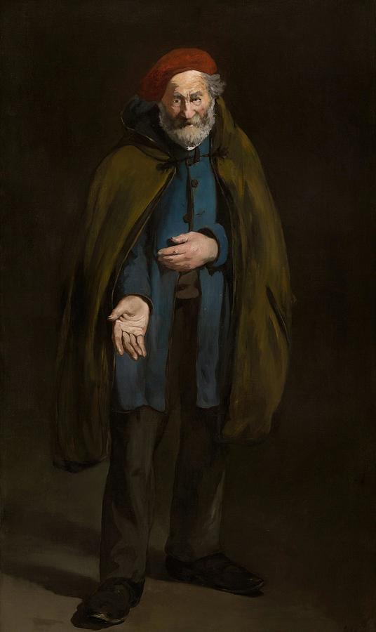 Beggar with a Duffle Coat Philosopher Drawing by Edouard Manet French ...