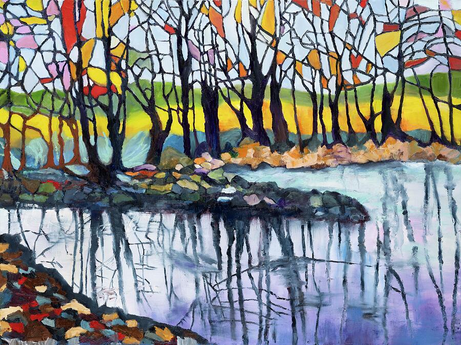 Beginning of Moldau Painting by Evelyn Snyder Beginning of Moldau Painting by Evelyn Snyder