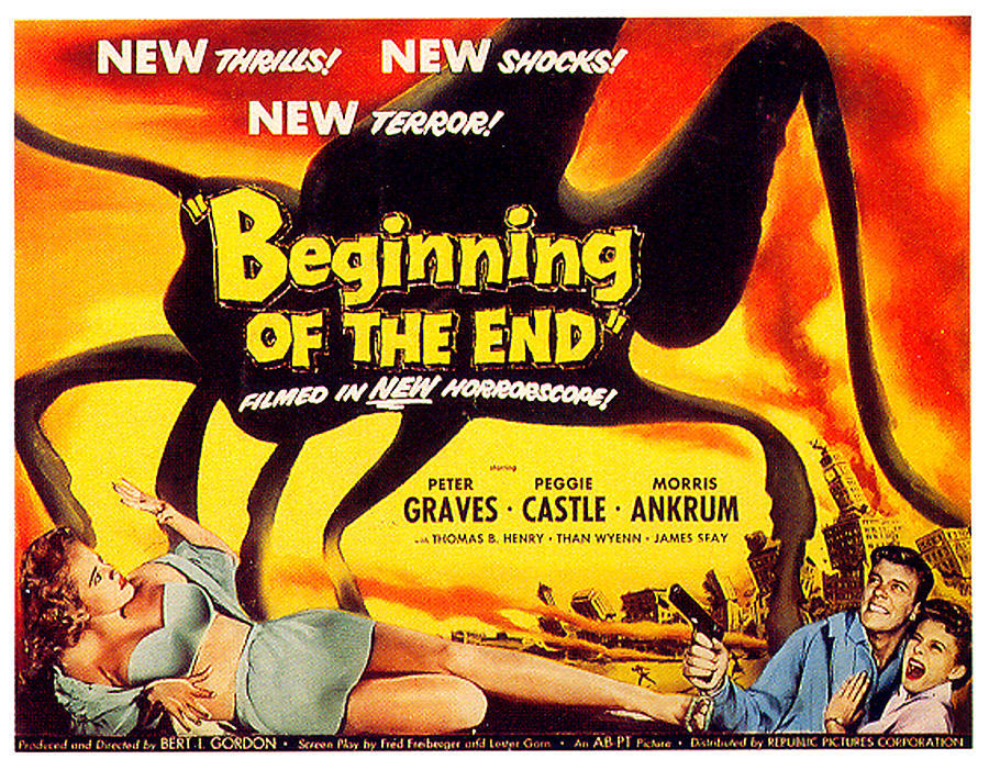 beginning Of The End Movie Poster 1957 Mixed Media
