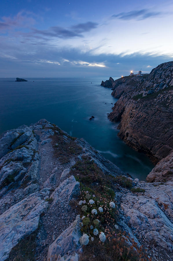 Beginning of the night in Crozon, Brittany Photograph by MathieuRivrin
