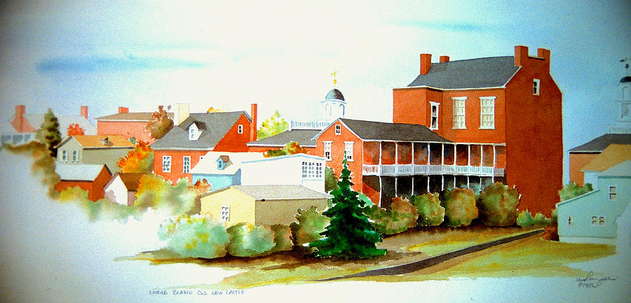 Behind Old New Castle Painting by William Renzulli