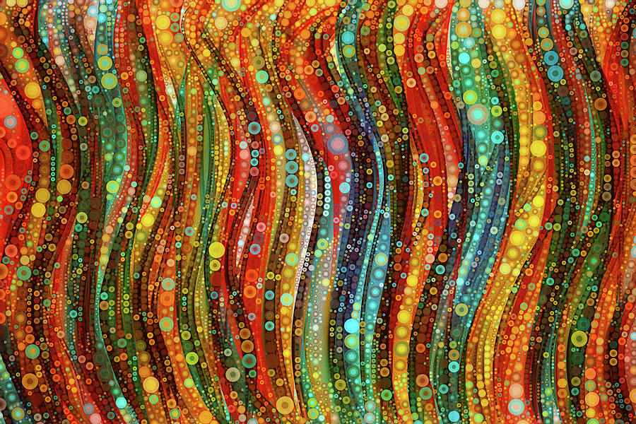 Behind the Beaded Curtain Digital Art by Peggy Collins