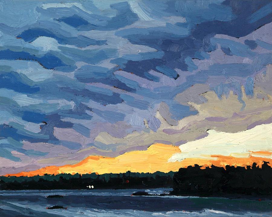 Behind the November Cold Front Painting by Phil Chadwick