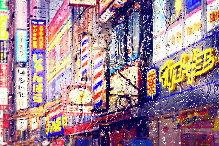 Behind the Window - Shinjuku Photograph by Philippe HUGONNARD