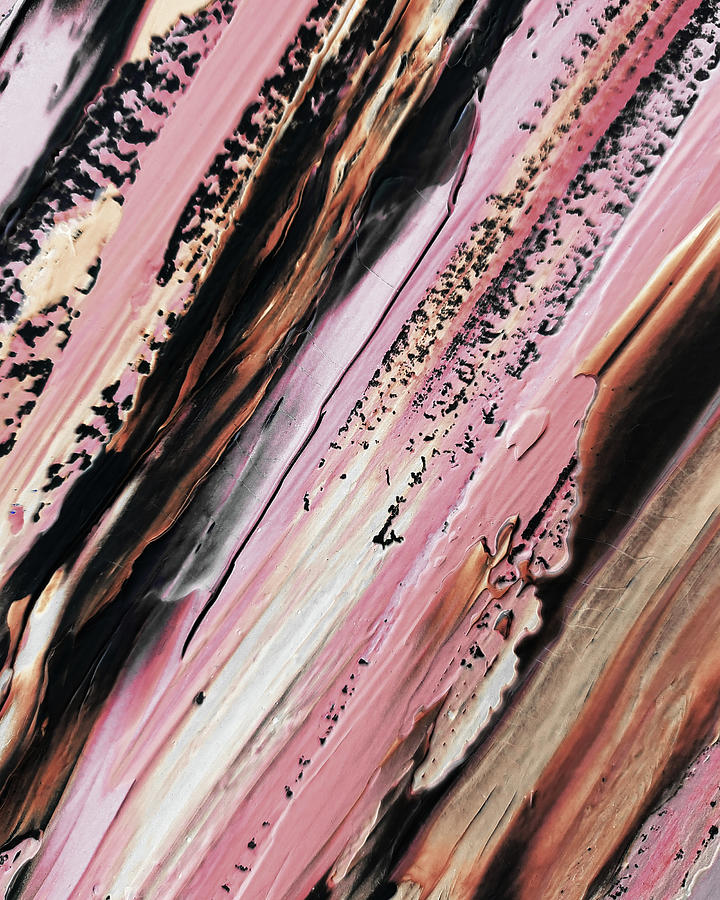 Beige Brown Terra Warm Organic Line Brush Strokes Contemporary Decor VI Painting by Irina Sztukowski