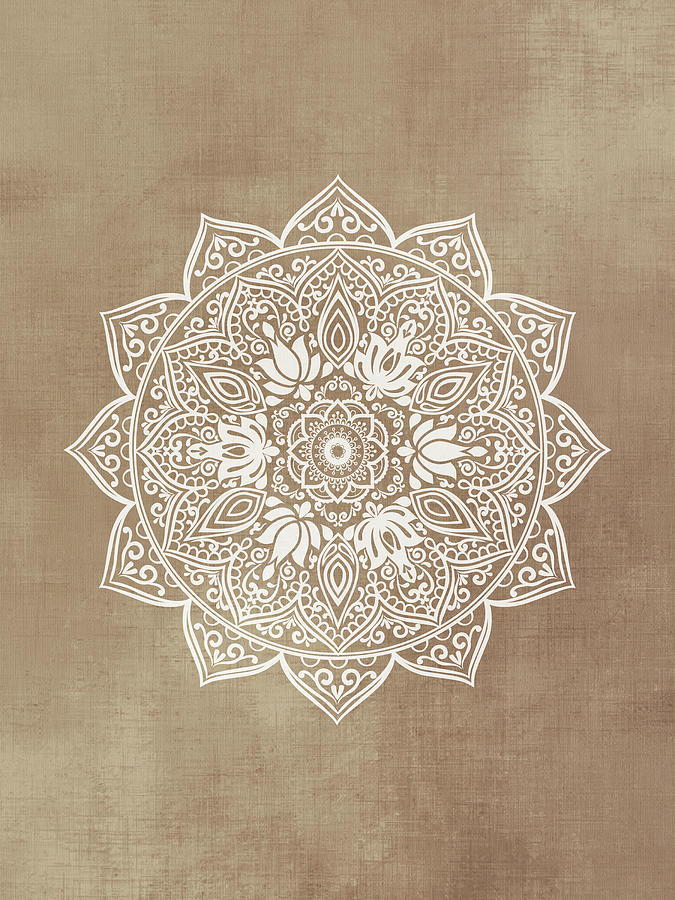 Beige Mandala Photograph by Aga and Artur Szafranscy - Fine Art America