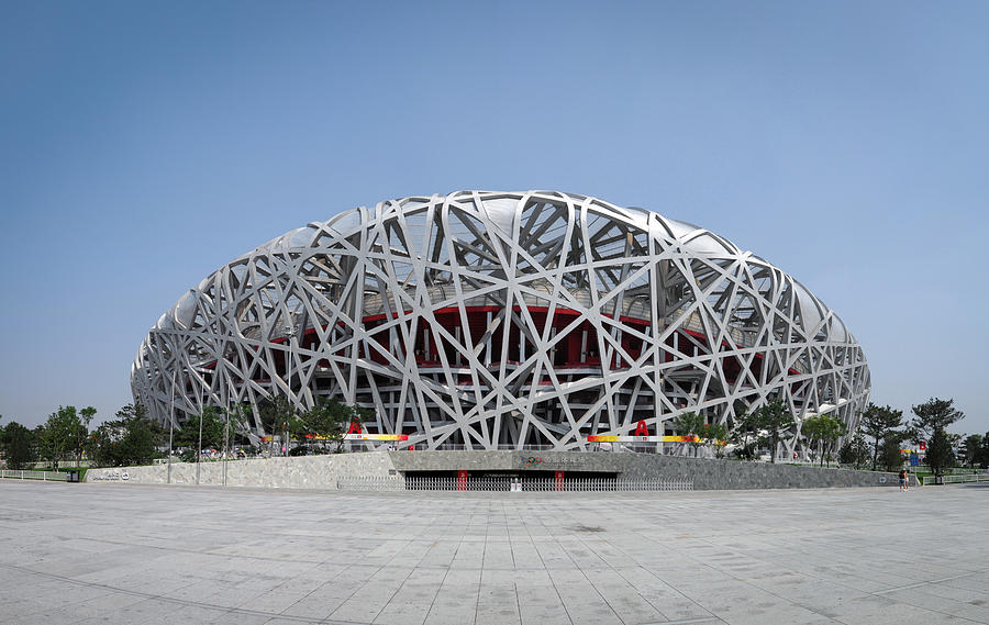 Beijing National Olympic Stadium Birds Nest - XXXLarge Photograph by PhotoTalk
