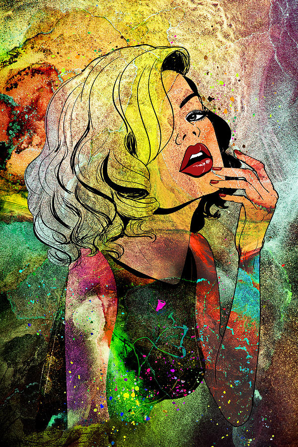 Being Like Marilyn Mixed Media by Miki De Goodaboom