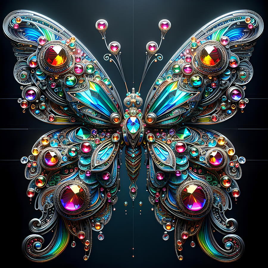 Bejeweled Butterfly Photograph by Cate Franklyn Bejeweled Butterfly Photograph by Cate Franklyn