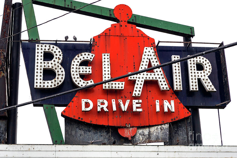 Bel Air Drive In Sign Along Route 66 Photograph by John Rizzuto