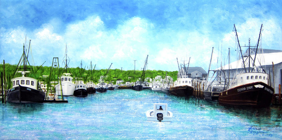 Belford Fishing Port 2023 Painting by Leonardo Ruggieri