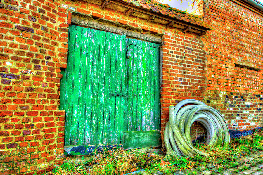 Belgian Barn Doors Photograph by Deborah Smolinske