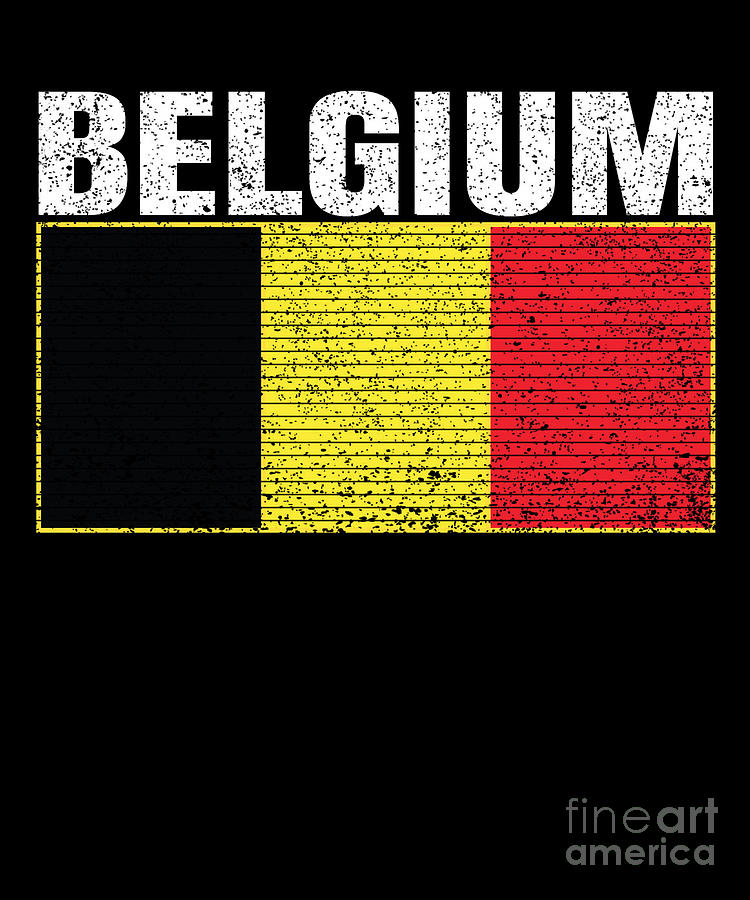 Belgium Country Flag Vintage Belgian National Gift Digital Art by Art ...