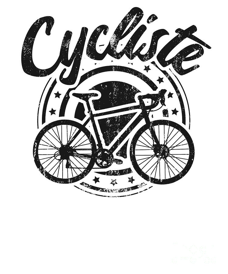 Bike Riding Digital Art - Belgium Cycliste Cycling Flag Bike Theme Gifts for a Cyclist France Black by Henry B
