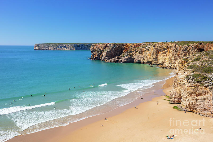 Beliche Surfing beach, Portuguese Algarve Photograph by Neale And Judith Clark