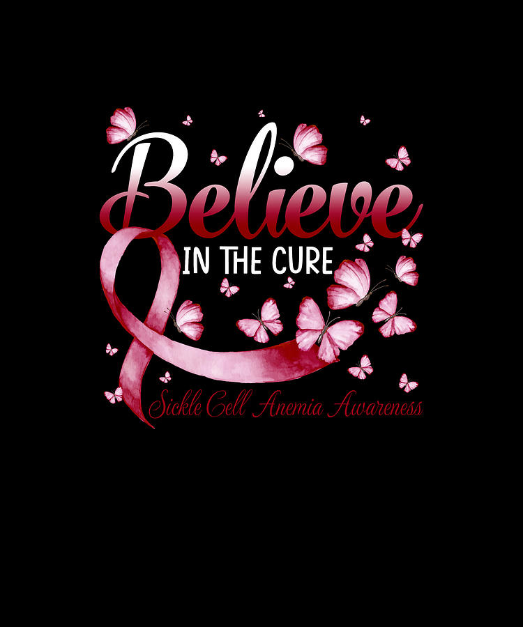 believe in the cure sickle cell anemia awareness butterfly thepassionshop