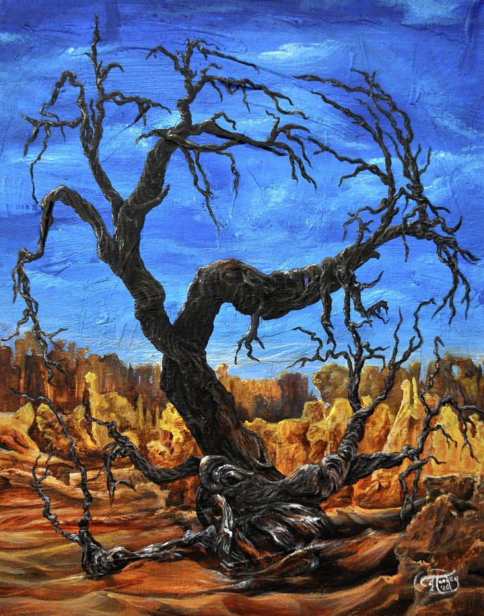Desert Painting - Believe by Jessica Tookey