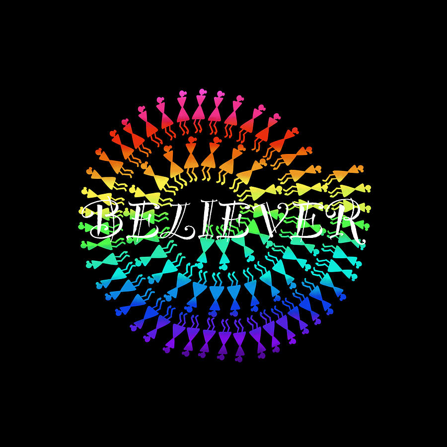 Positive Vibes of a Believer Digital Art by Bnte Creations