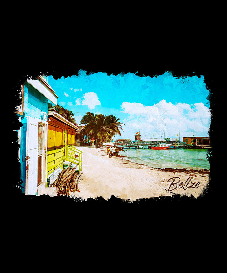 Belize watercolor Digital Art by Alexandru Chirila - Fine Art America