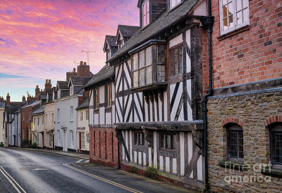 Bell Lane Ludlow at Dawn in Winter Photograph by Tim Gainey