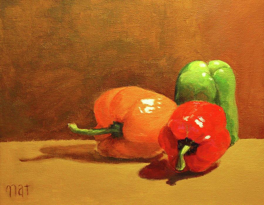 Bell Peppers Painting by Natalya Shvetsky