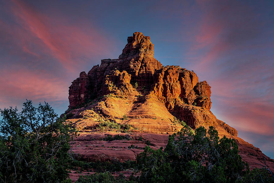 Bell Rock at Sunset Photograph by Al Judge