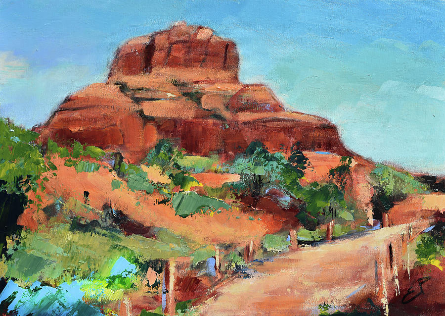 Bell Rock Path - Sedona Painting by Elise Palmigiani