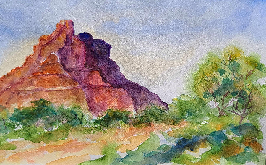 Bell Rock Painting by Terry Ann Morris