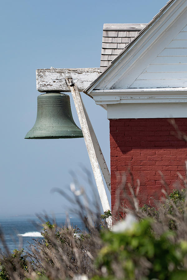 Bell Tower at Pemaquid Point Lighthouse Photograph by Denise Kopko