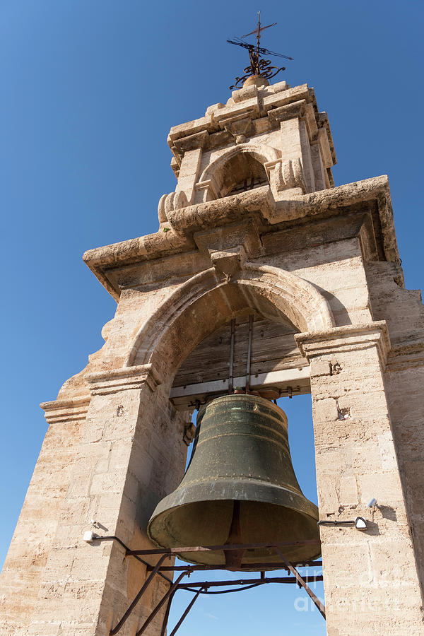 Bell tower of Valencia cathedral Photograph by Bryan Attewell
