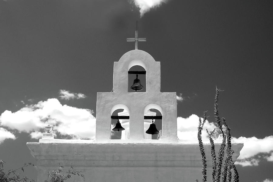 Bell Tower, San Xavier del Bac Photograph by Jerry Griffin