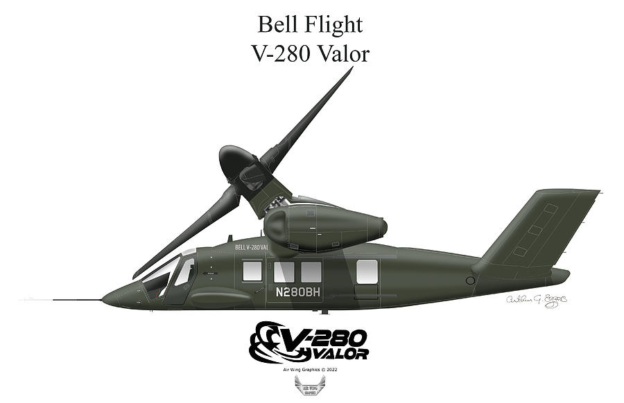 Bell V280 Valor Apparel Digital Art by Arthur Eggers - Fine Art America