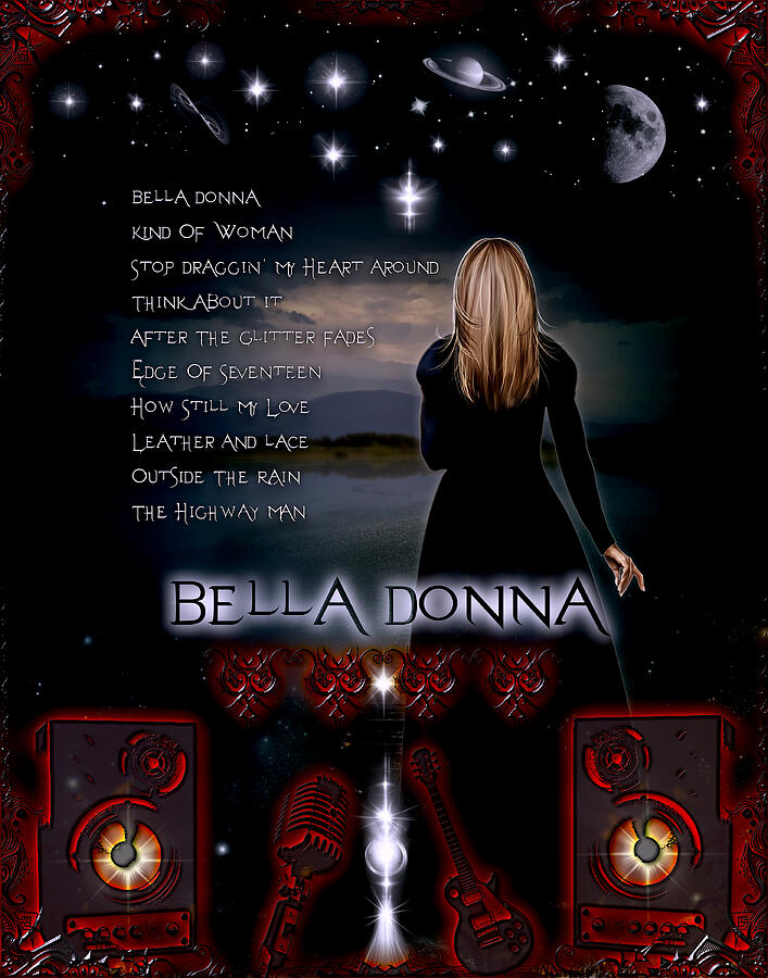 Stevie Nicks Digital Art - Bella Donna by Michael Damiani