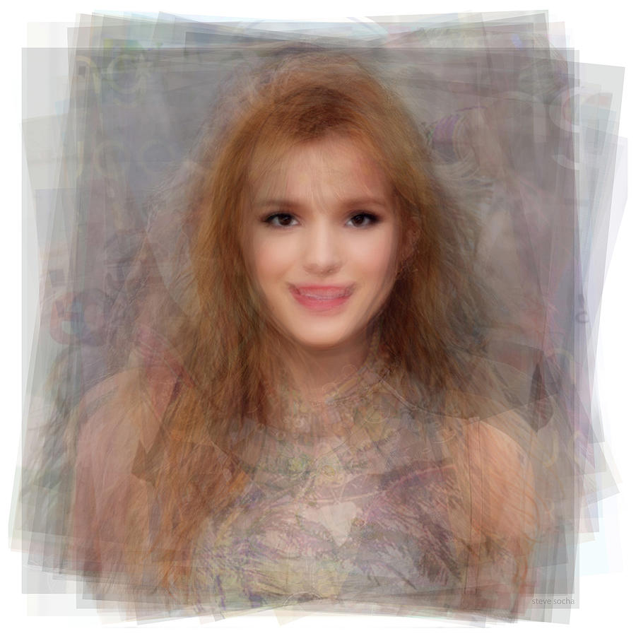 Bella Thorne Portrait Digital Art by Steve Socha - Pixels