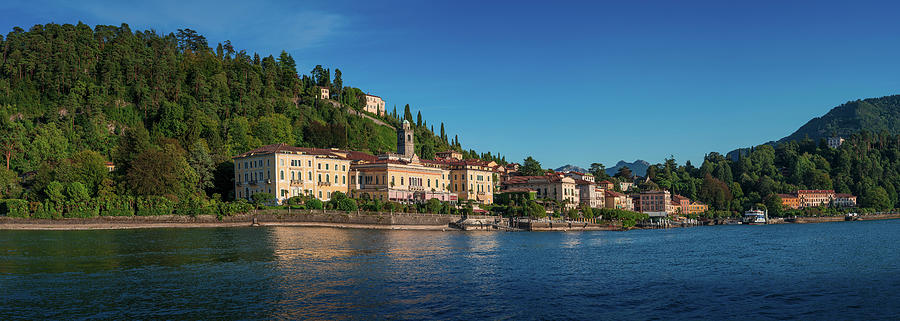 Bellagio Panorama From The Lake. Como. Italy Photograph