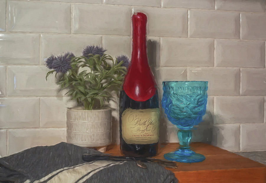 Belle Glos Pinot Noir Mixed Media by Alison Frank