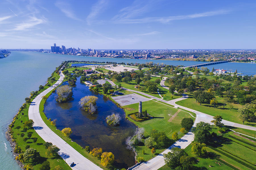 Belle Isle Aerial Detroit Photograph by Pawel.gaul