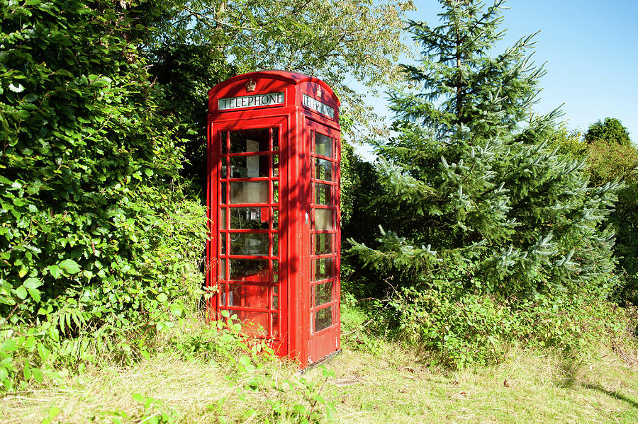 Bellever Red Telephone Box Dartmoor Photograph by Helen Jackson