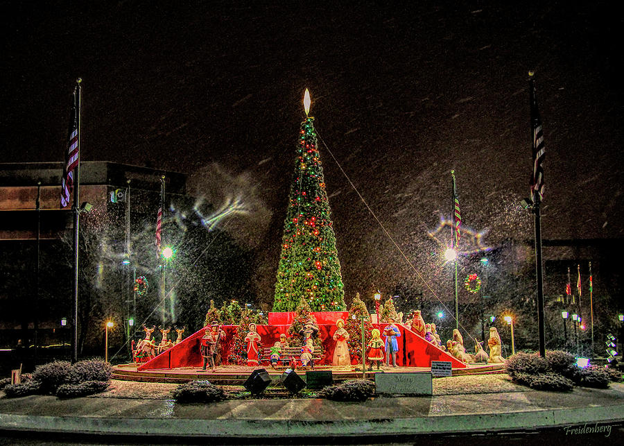 Belleville Illinois Christmas Photograph by John Freidenberg