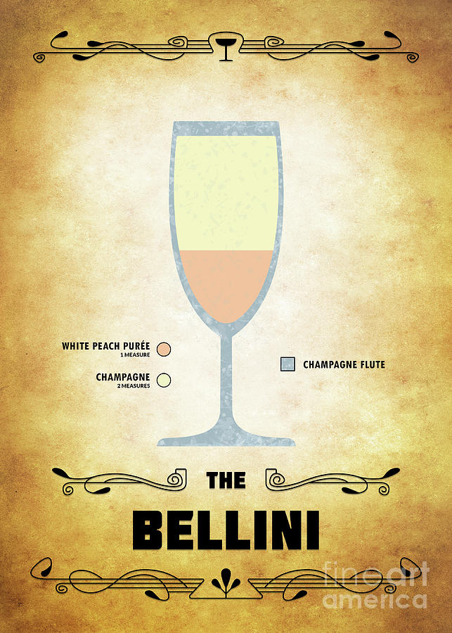 Bellini Cocktail - Classic Digital Art by Bo Kev