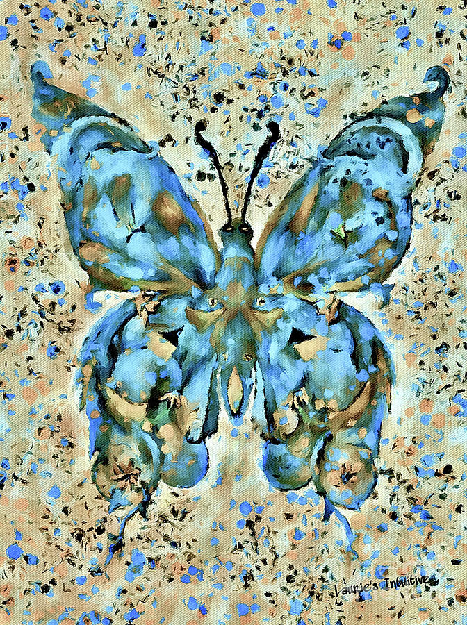 Bellora The Butterfly Mixed Media by Lauries Intuitive