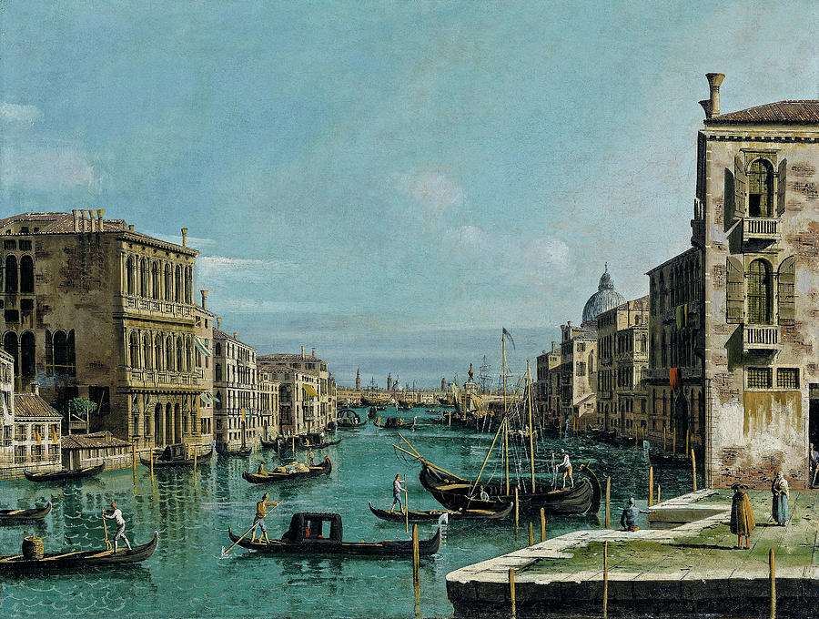 Bellotto  The Grand Canal, Venice, Looking East, From Th Digital Art