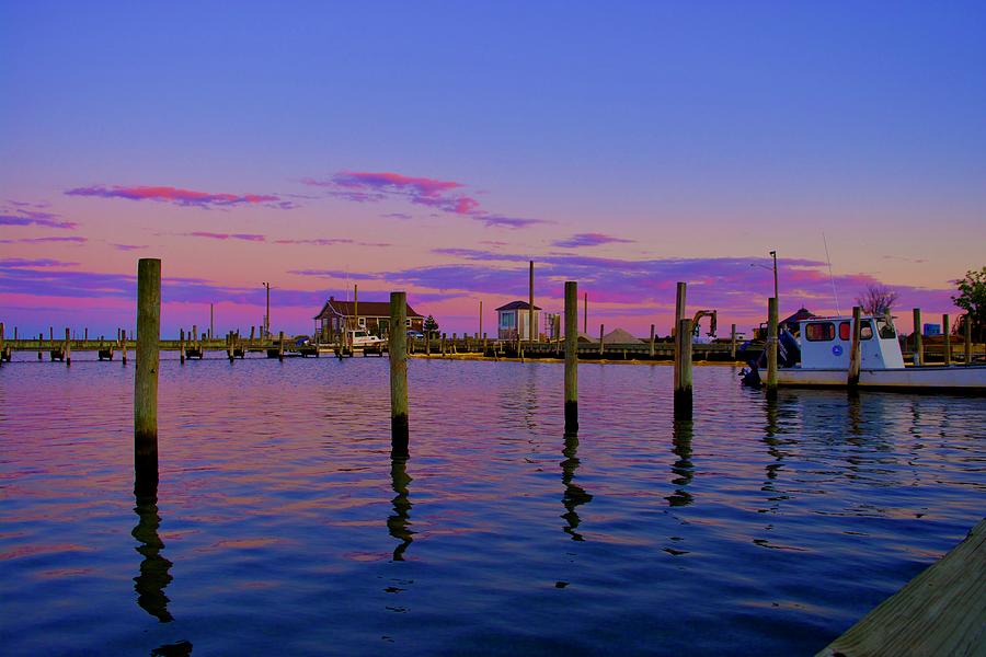 Bellport Pink Sky Photograph by Joe Maddalone - Fine Art America