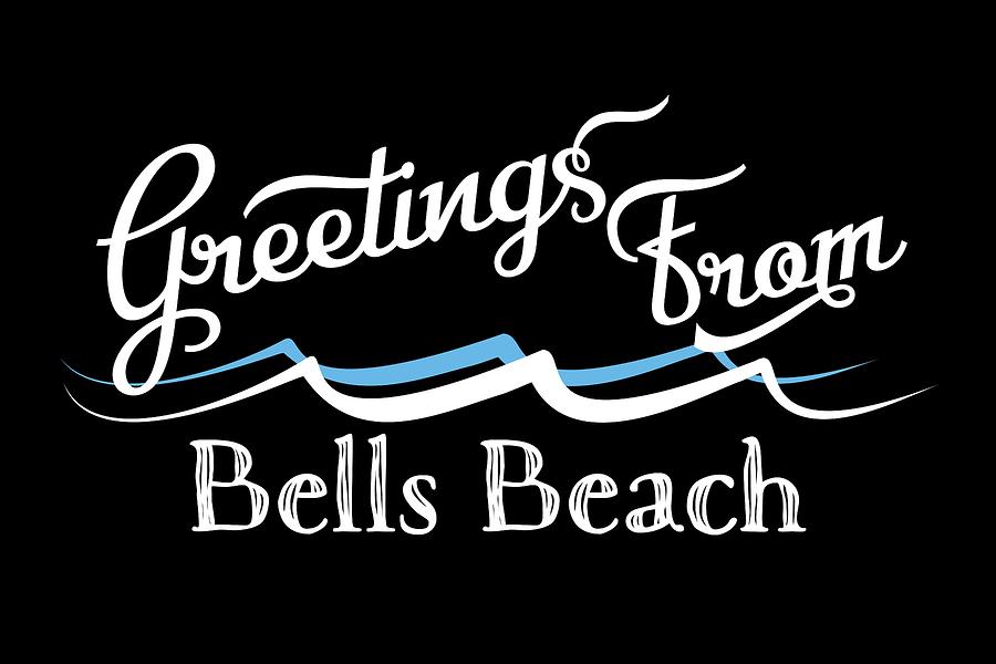 Bells Beach Digital Art - Bells Beach Australia Water Waves by Flo Karp