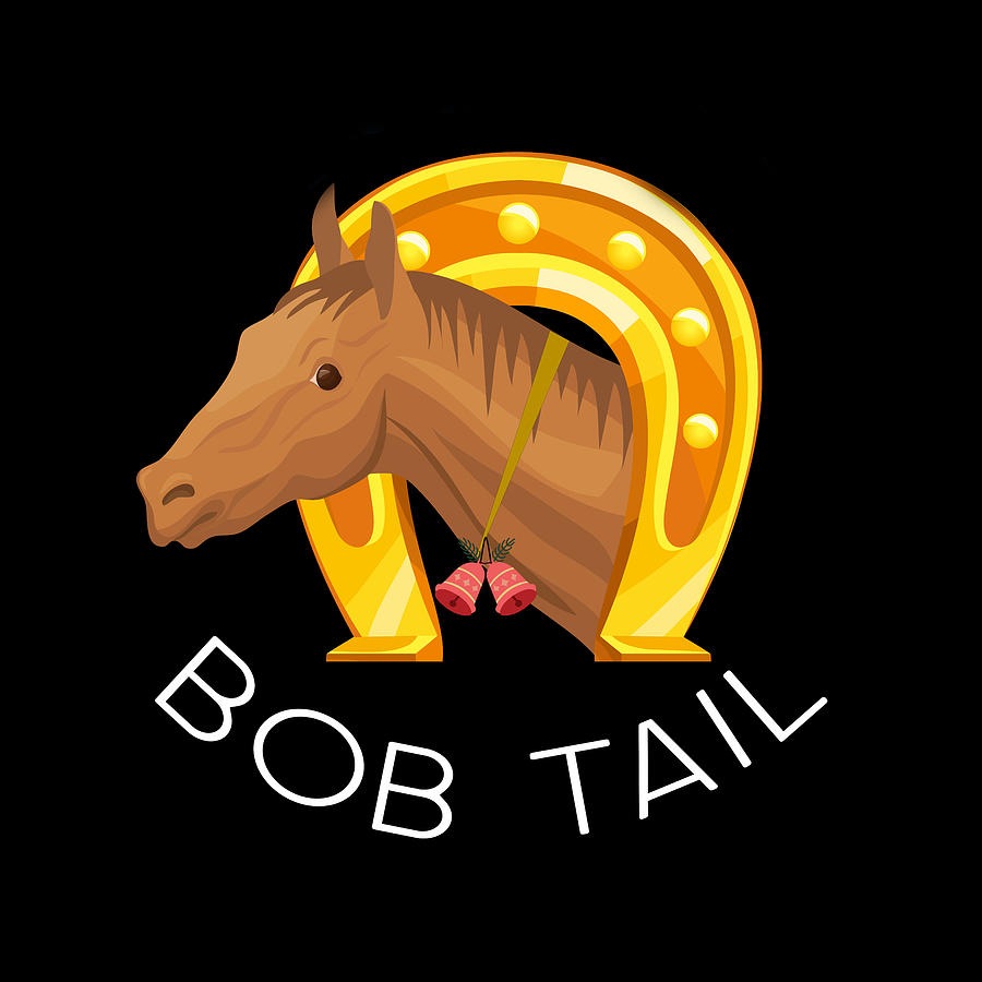 Bells on Bob Tail Ring White Text Digital Art by Bob Pardue