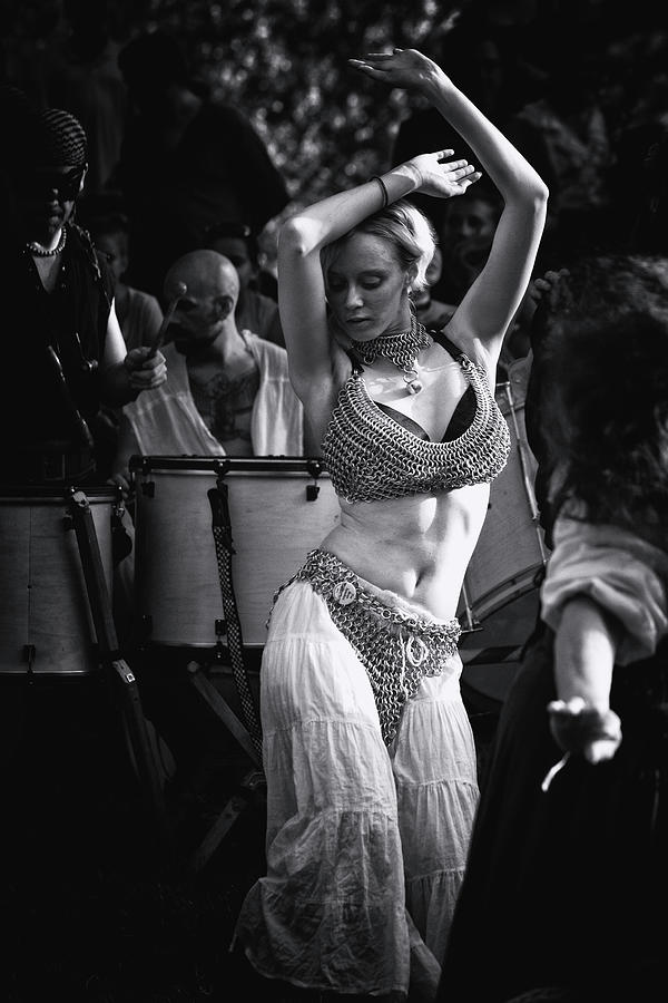 Black And White Photograph - Belly Dancer by David April