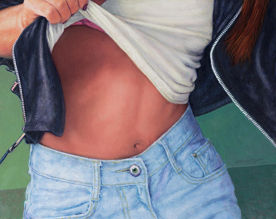 Belly Painting - Belly by James W Johnson
