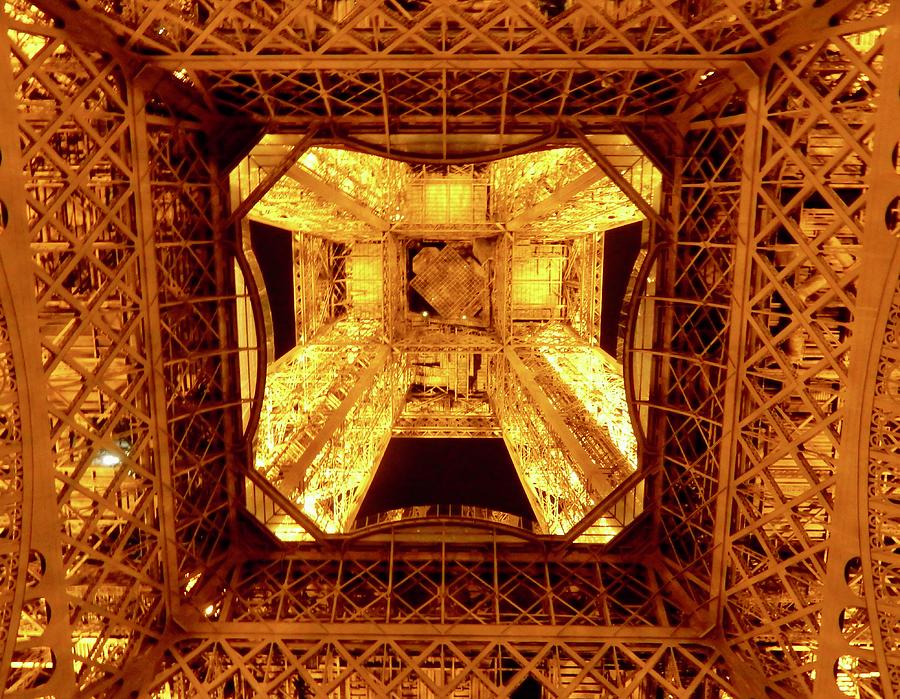 Belly of the Eiffel Tower  Photograph by Tim Mattox